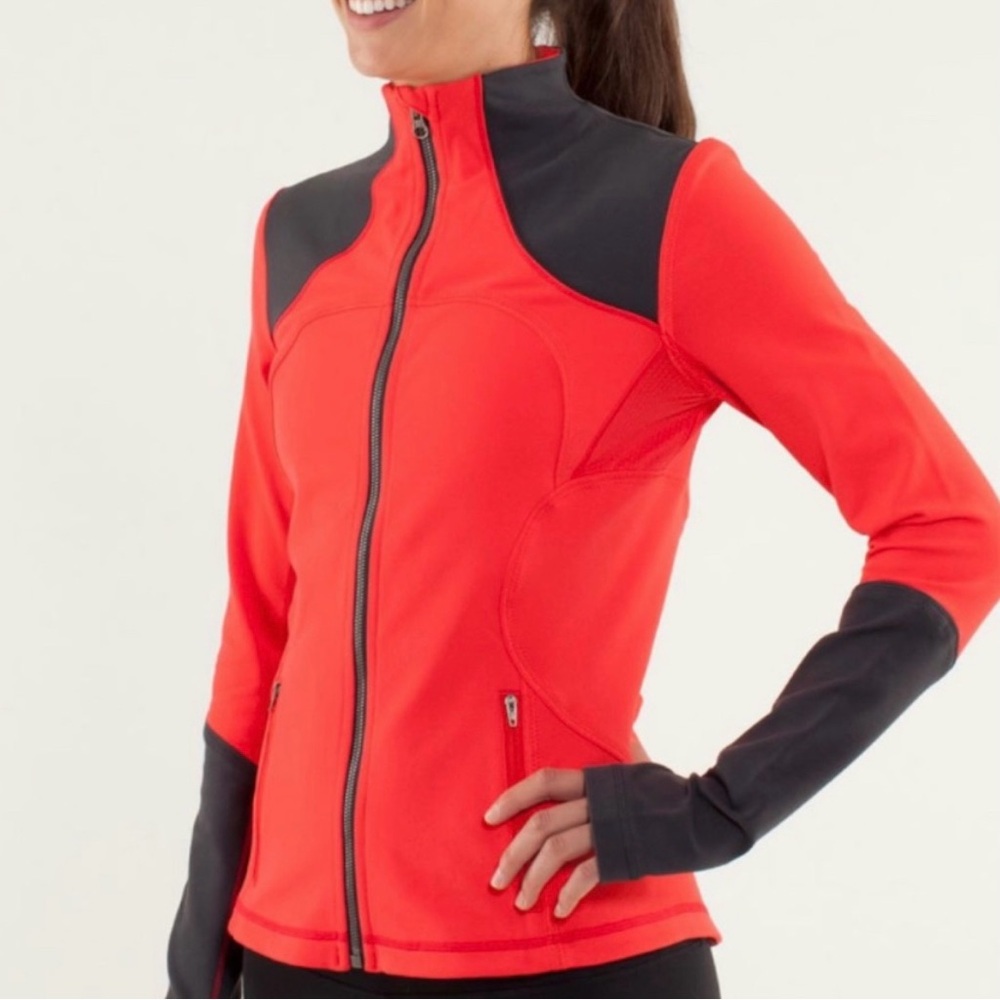 Lululemon Forme Jacket - Women’s Size 2, Red / Coal